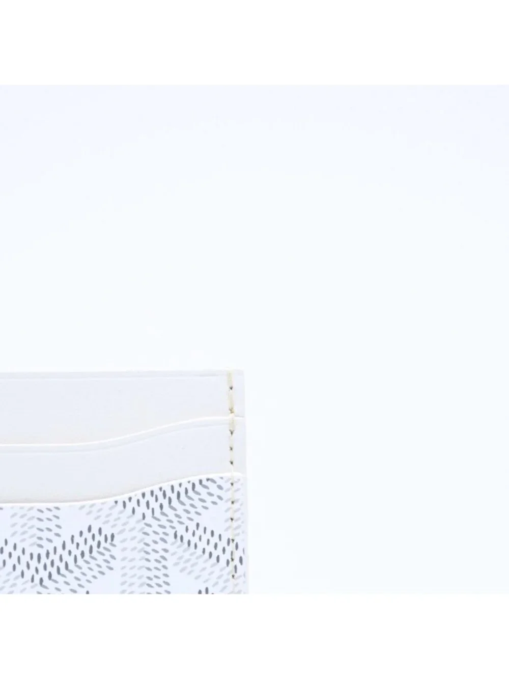 Goyard Saint Sulpice Card Case White Vauzel Calfskin